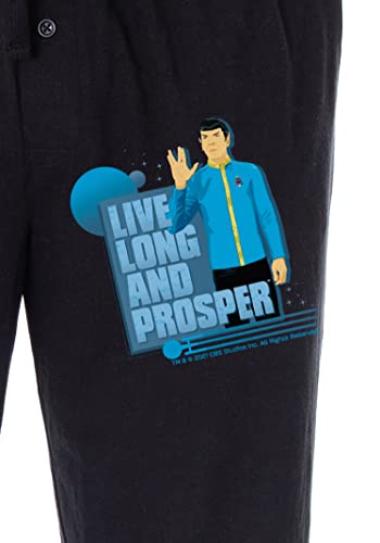 Star Trek Men's The Original Series TOS Spock Live Long And Prosper Lounge Pajama Pants3