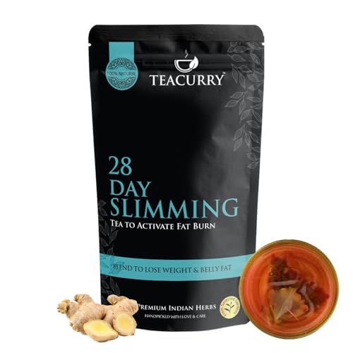 TEACURRY Slimming Tea – Helps with Weight Managerment, Tummy and Ageing (10 Tea Bags)