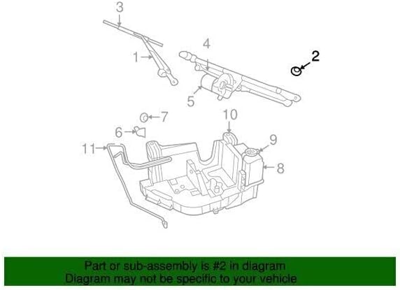 MOPAR 68002391AA - Cap Wiper Arm