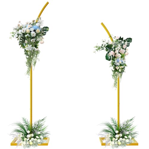 Wedding Arches for Ceremony, Set of 2 Arch Backdrop Stand Flower ...