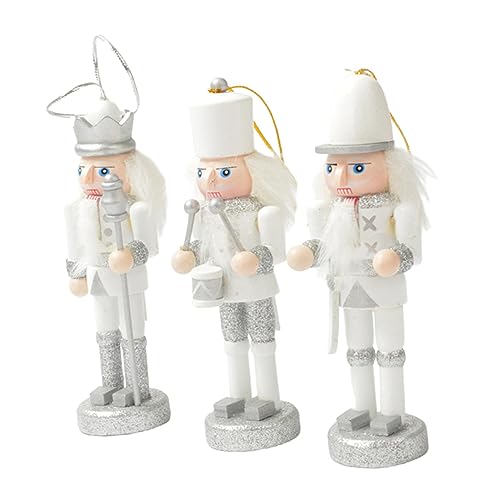 HEALSOPTHY 3 Stück Weihnachtsdeko Nussknacker Anhänger Puppenfigur...