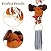 Yardenfun Christmas Towel Ring Hanging Holder Cotton Fabric and Plastic Bathroom Towel Storage Tool for Holiday Decoration Reindeer Design