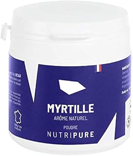 Visuel du produit : Nutripure | Arômes Naturels Whey, Protéine Végétale, Collagène, BCAA | Myrtille | Pour Boissons ou Pre Workout | 100% Ingrédients Naturels et BIO Compatibles | Sans Edulcorants | Made in France