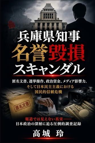 兵庫県知事名誉毀損スキャンダル: 匿名文書、選挙操作、政治資金、メディア影響力、そして日本民主主義における国民的信頼危機 (Japanese Edition)