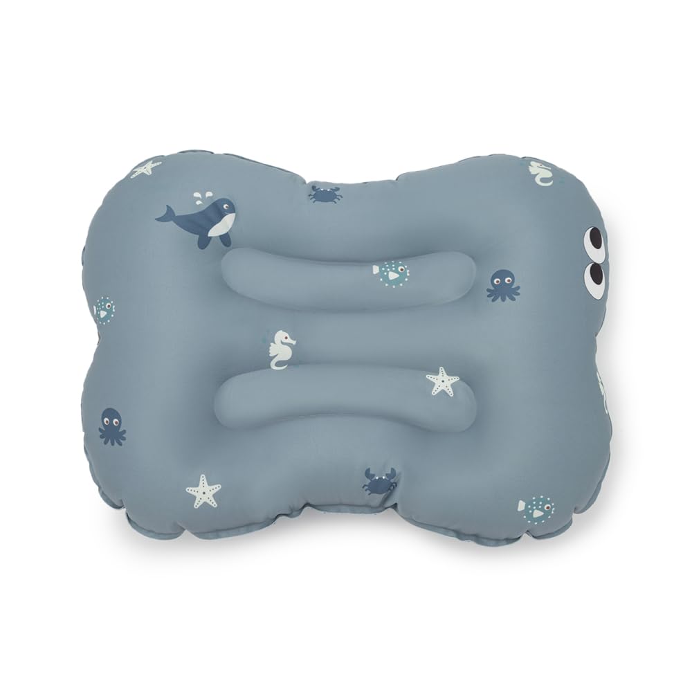 Aufblasbares Sitzkissen Kinder ab 2 Jahren Wild Ocean Tragbare Sitzerhöhung mit rutschfester Unterseite & Gurt Inkl. Tasche