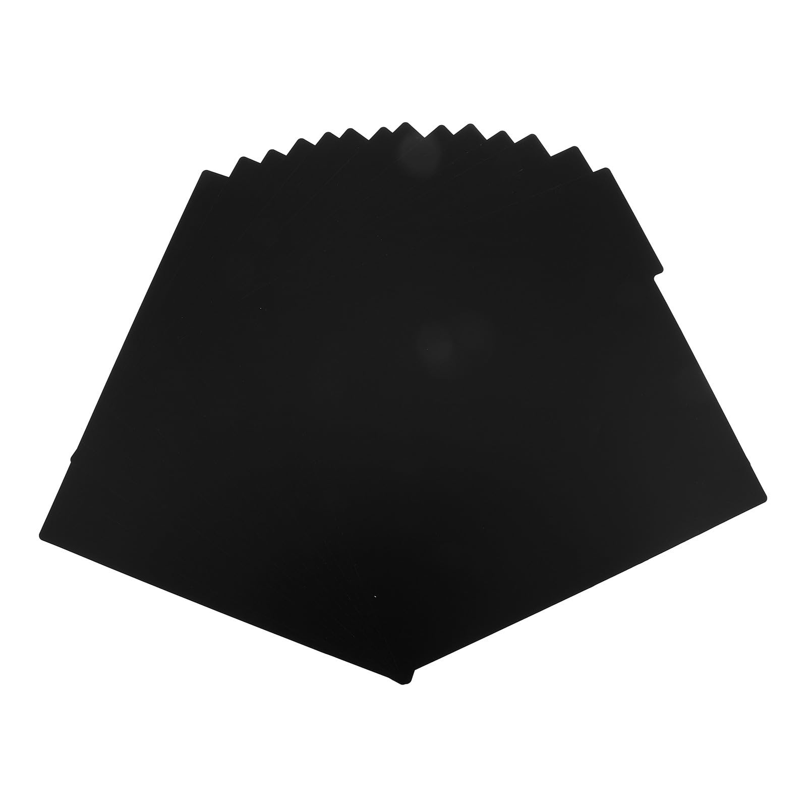 Rangement de disques sans rayures grâce aux séparateurs vinyles en plastique PP rigide noirs