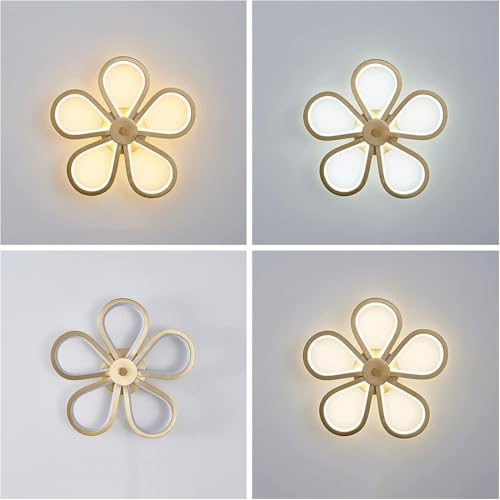 Lampe murale fleur résolvant le manque de luminosité avec éclairage LED 3 modes