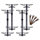 Kalkal Climbing Sticks, 20' Aluminum Tree Stand Climbing Sticks for Saddle Hunting, Lightweight Non-Slip Tree Climbing Sticks with Adjustable Steps -4 Pack