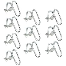 10 PCS Cross-Connector Tube Clamp for 1-1/4" 1.25" OD Round Tube, Crossover Conduit Clamp for Greenhouse, Fence