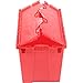 Global Industrial Distribution Container With Hinged Lid 21-7/8x15-1/4x17-1/4 Red