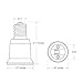 10-Pack E17 to E26 Adapter Converter JACKYLED Chandelier Socket to Medium Socket E17 to E26 Light Socket Adapter Max Wattage 150W