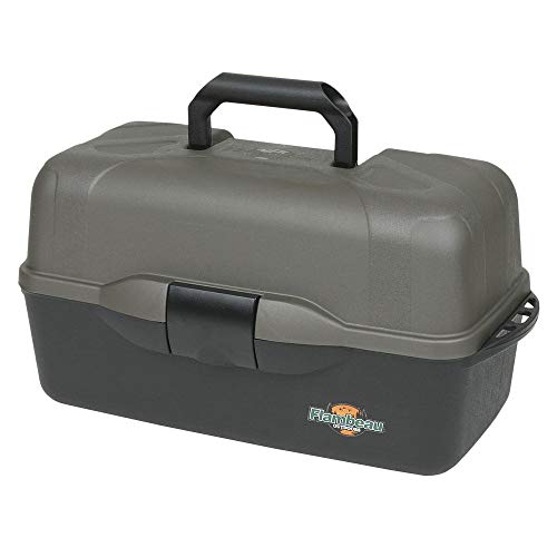 Flambeau Tackle XL 3-Tray Tackle Box, Black/Dark Gray