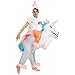 Kooy Inflatable Unicorn Costume Inflatable Halloween Costumes Inflatable Party Costumes Blow up Costumes Adult/Kids