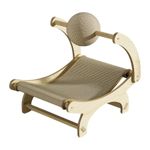 Tapis à griffer pour chatons et lit-griffoir chat avec zone de jeu