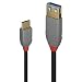 Produktbild LINDY 36895 0.15m USB 3.1 Typ C an A Adapterkabel, Anthra Line