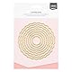 Vaessen Creative Stanzschablonen Kreise mit Wellenschliff, 11 x 11 x 0.1 cm, Grau