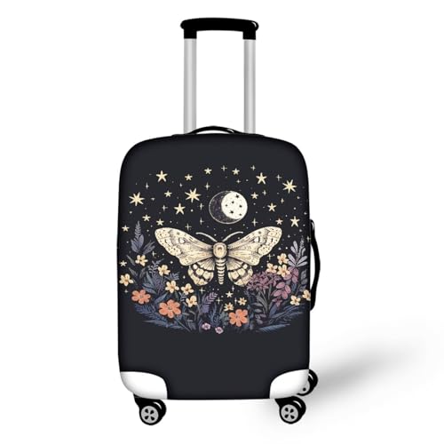 Butterfly Star Moon Luggage Protector Set Travel Luggage Cover Protector Stretchy Washable Suitcase Cover With Zippers for 18-32 Inch Luggage Protector for Suitcase Suitcase Cover-S