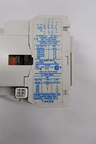 NEW CUTLER HAMMER CE15CNS3AB 120V-AC 7.5HP 12A AMP AC CONTACTOR D541918 miniatura 7