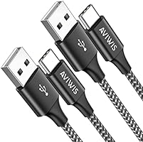 AVIWIS USB C Cable 2Pack USB Type C Fast Charging Cable Nylon USB C Charger Lead