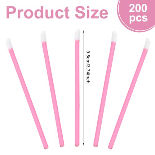 200 Stück Einweg-Lippenpinsel, Make Up Lippenstift Pinsel, Schminkpinsel, Lippenapplikator Werkzeug für Perfekt Lippen Makeup