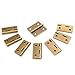 Suiwotin 8pcs 1 Inch Brass Hinges, Mini Butt Hinges Cabinet Door Hinge, Box Hinge for Jewelry, Wooden Box, Small Cupboard Furniture (Bronze)