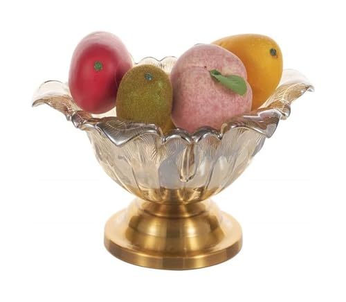 OAKJncjL Bandeja para Fruta, Frutero de Cristal, Bandeja Decorativa, Soporte exhibición for Dulces, Fiesta Familiar, Restaurante Boda