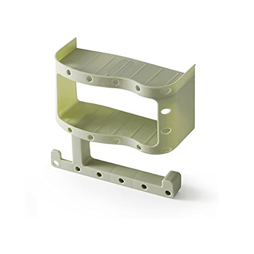 Preisvergleich Produktbild Morran Toilettenpapierhalter Klorollenhalter Klopapierrollenhalter WC Rollenhalter mit Mobiler Telefon Aufbewahrungsfläche, für Küche und Badzimmer (Green)