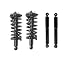 DTA 70016B Full Set 2 Front Complete Struts with Springs and Mounts + 2 Rear Shocks 4-pc Set, 2004-2013 Nissan Titan, 4WD