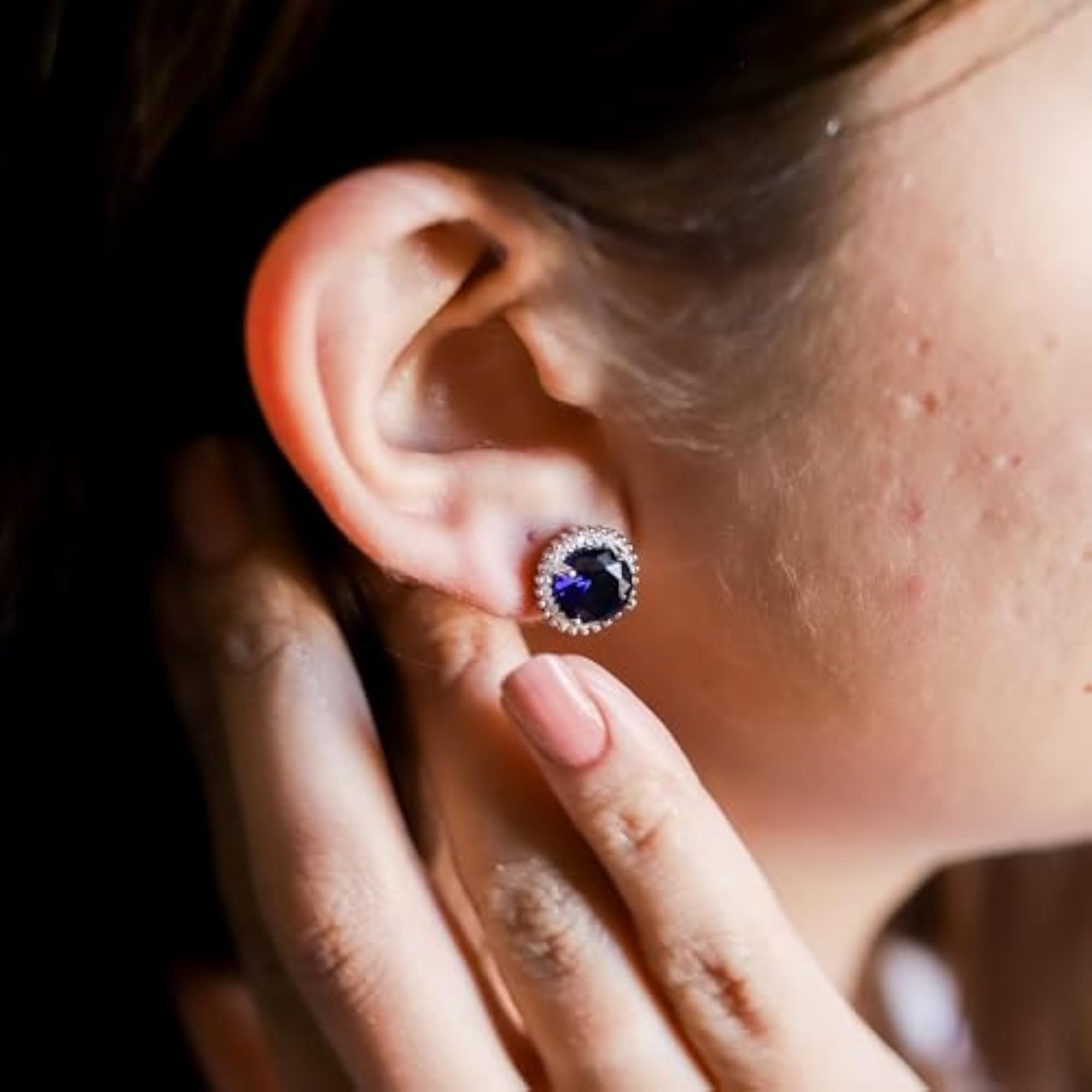 925 Pure Silver Stud Latchback Earrings