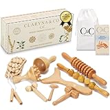 C&C | Kit Maderoterapia Corporal Premium, 9 Piezas, Incluye Bolsa de Algodón + Manual de Uso. Rodillo Masaje Celulitis Rodillo Masaje Piernas Masajeador – Marca Comprometida con la Reforestación