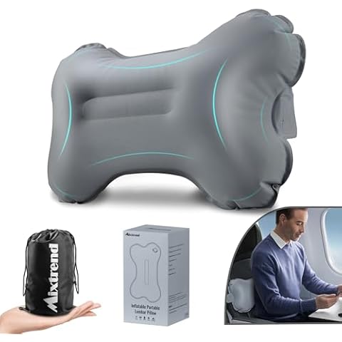 Mixtrend Portable Inflatable Lumbar Support Pillow Cover