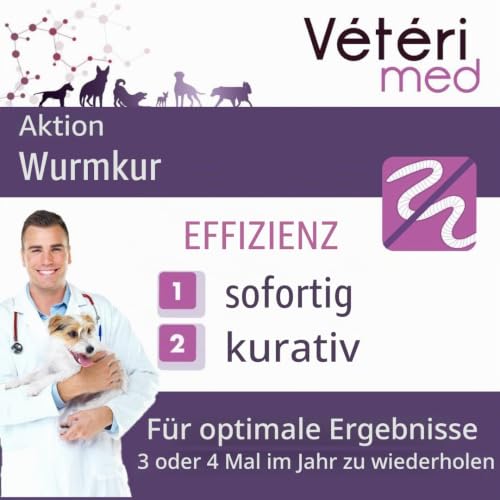 Natürliche Tabletten für Hunde – Anders als chemische Entwurmungsmittel – Von den französischen Veterinärbehörden zugelassener Hersteller 15 Tabletten