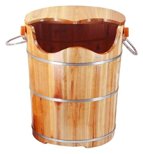 Bañera de pies de madera maciza para spa y masaje
