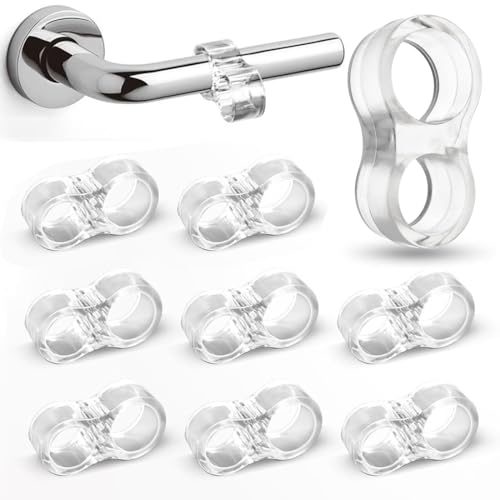 12PCS Topes para Puertas, Topes de Puerta Silicona Flexible PVC,Transparentes Protectores para Picaporte de Puerta y Ventana,para Proteger Paredes, Puertas, Ventanas, Muebles