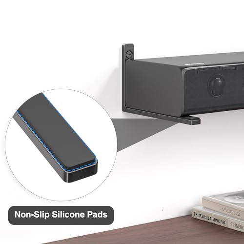 songsoso Soundbar Mount for Sony, LG, Samsung, Roku, JBL, Vizio, Bose - Sound Bar Mounts Under TV, Soundbar Wall Mount Bracket, Sound Bar Shelf, Soundbar Wall Mounting Bracket Under TV Universal Kit - Thumbnail 4