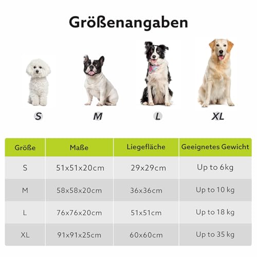 Pawk Hundebett Kleine Hunde Rund, Donut Hundebett Waschbar, Kuscheliges Hundekorb Weich rutschfest, Kaninchenimitat- Plüsch & Teddy- Fleece Hundekorb, ø58 cm, Braun-5