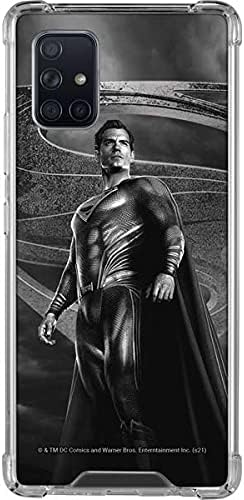 Skinit Clear Phone Case Compatible with Galaxy A71 5G - Officially Licensed The Justice League (2017) Superman Poster Design