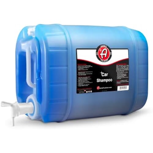 Adam's Car Shampoo (5 Gallon) - pH Best Biodegradable Car Wash Soap for Foam Cannon, Spray Gun or Bucket - High Foam, Scratch-Free Auto Detailing for Cars, Trucks, RVs & Motorcycles