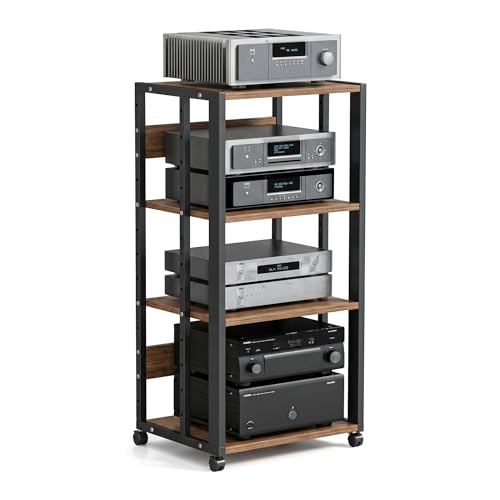 Meuble multimédia mobile polyvalent 4 layers pour rack amplificateur - 2