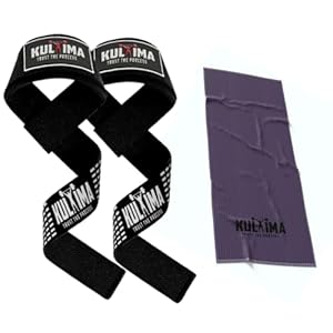 KULTIMA Straps Gym con Toalla de Microfibra Personalizada – Levantamiento de Pesas – Gimnasio Powerlifting – Straps Lifting – Peso Muerto – Agarraderas Gimnasio – Complemento Fitness Mujeres y Hombres