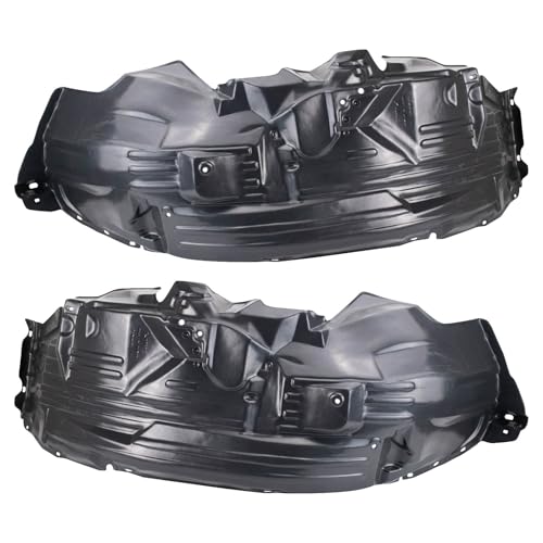 Image of TRQ Driver and Passenger Side Inner Fender Liner Set Compatible with 2005-2015 Nissan Xterra