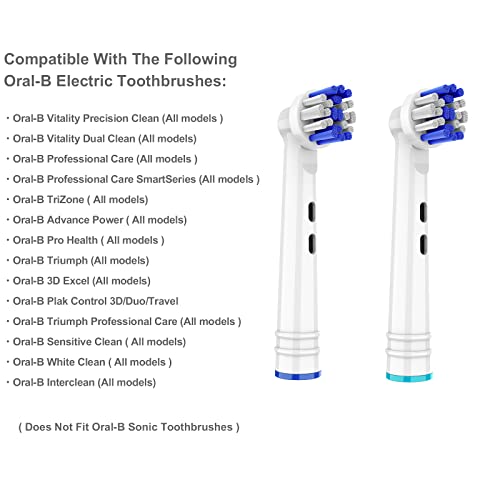 Thisong Ultra Flexisoft Electric Toothbrush Replacement Heads Compatible With Oral B Electric Toothbrush Extra Soft Bristles Brush Heads Precision Cleaning 12 Pack #TOP6