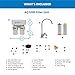 Aquasana Under Sink Water Filter System - Reduces PFAS, Lead, & Chlorine in Drinking Water - Under Counter Claryum Filtration for Kitchen - 2-Stage - Chrome Faucet - AQ-5200.56