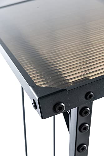 Abri pour bois de chauffage Ruston en acier galvanisé CLP - Taille L - 6