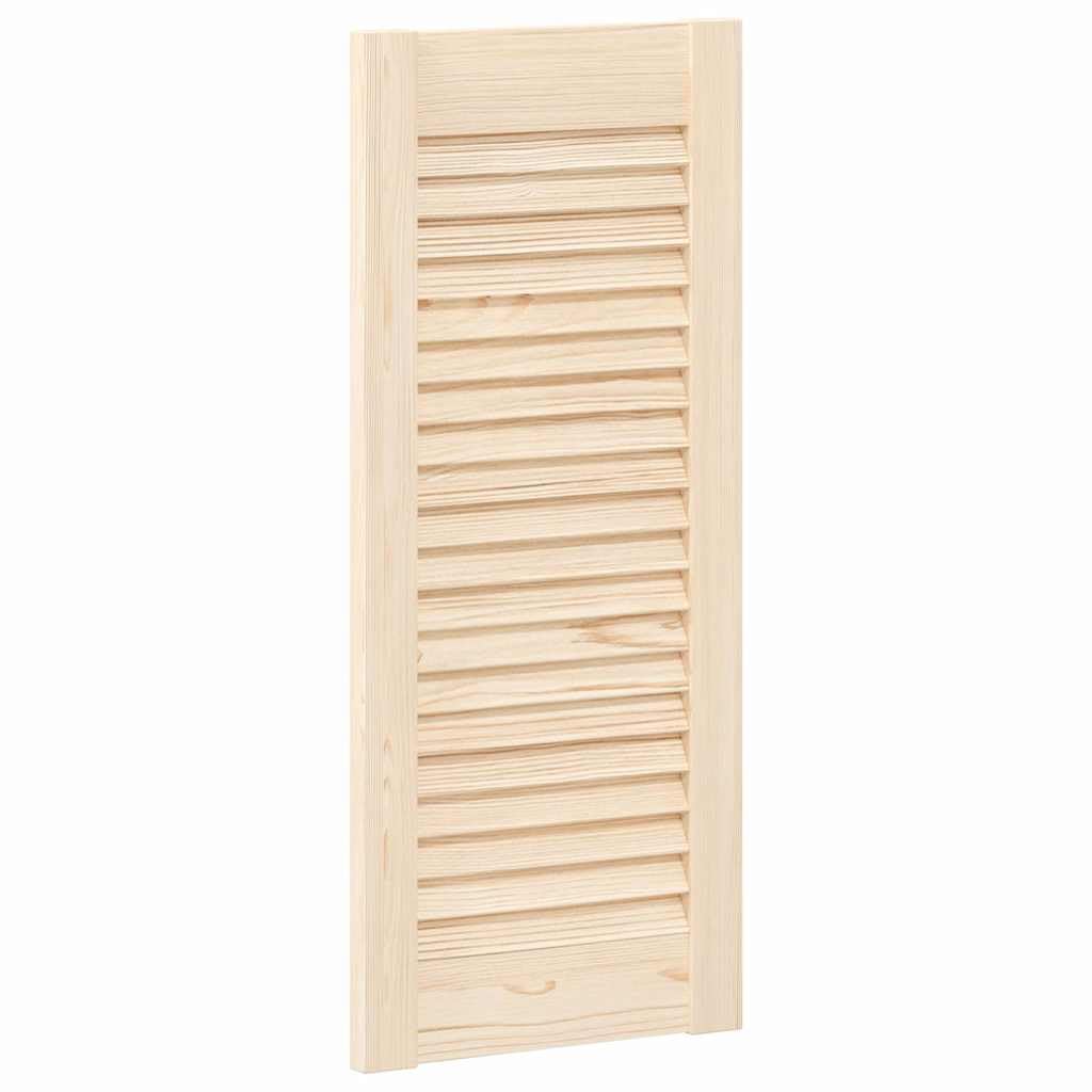 vidaXL Porte d'armoire à persiennes 69x29,5 cm Bois de pin Massif, Porte de Meuble, Porte de Garde-Robe, Panneau à persiennes en Bois