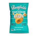 Beanfields Grain Free Cracklins, Ranch, High Protein and Fiber, Gluten Free, Vegan Snack, 3.5oz (Pack of 6)