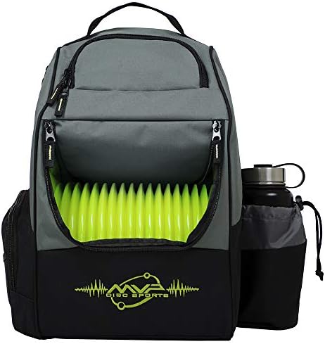 MVP Disc Sports Backpack Shuttle Bag (Gray/Lime)