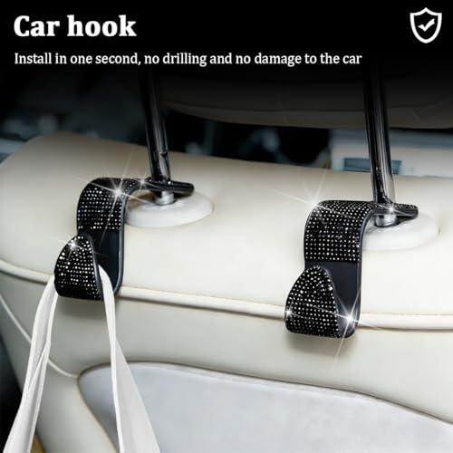 ANFTDCO 27 Pack 14.5-15 Inch Rhinestone Car Accessory Set, Black by ANFTDCO - Used condition - Image 6