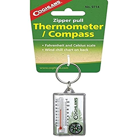 Coghlan's Zipper Pull Thermometer with Compass Cover