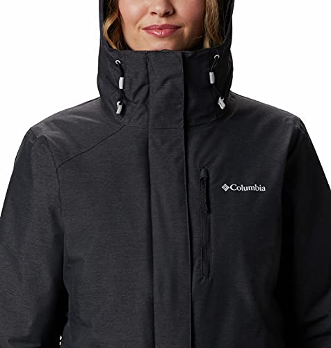 Columbia Women's Whirlibird Iv Interchange Jacket, Black Crossdye, Large #TOP3